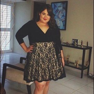 Nude and black dress 🏷